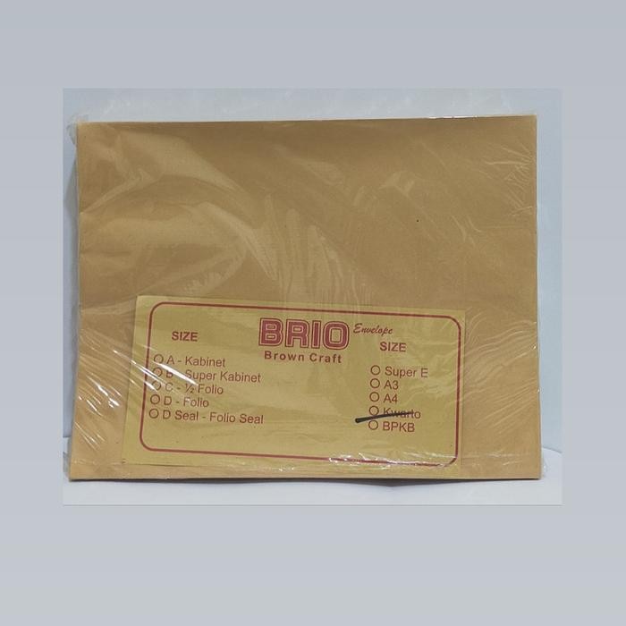 

5WUM Amplop Coklat Brio Uk Kwarto