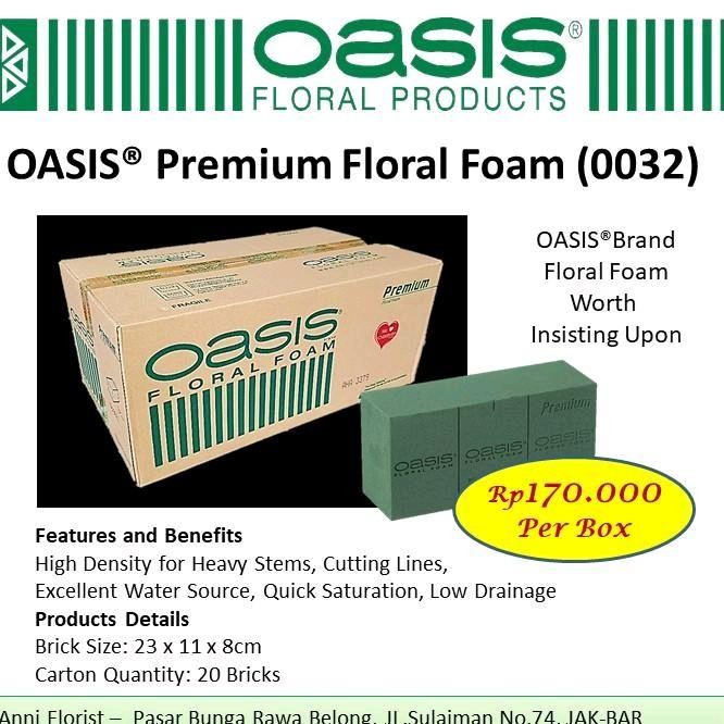 Oasis Premium Floral Foam Busa Basah