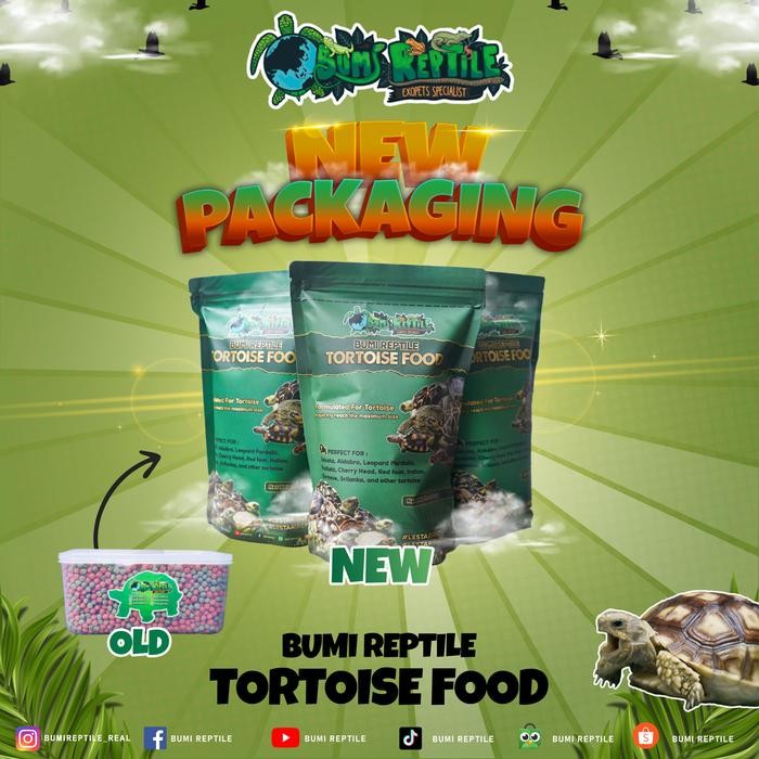 PELET KHUSUS TORTOISE / KURA DARAT Sulcata, aldabra, pardalis dll