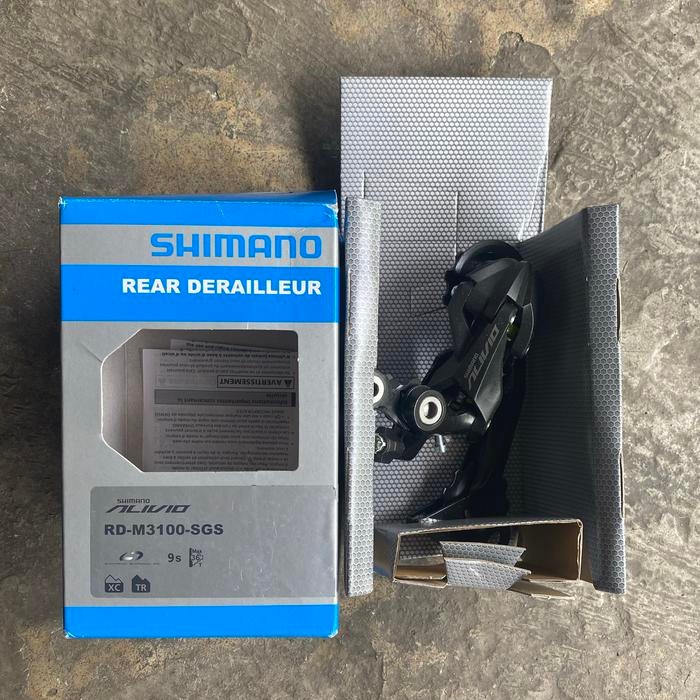 RD Shimano ALIVIO RD-M3100-SGS 9 speed rear derailleur sepeda