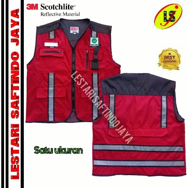 Rompi Safety Dinas Pu/Rompi Safety Pupr/Seragam Safety Terbaru