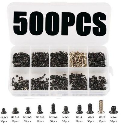 500PCS BAUT LAPTOP ACER ASUS LENOV MSI TOSHIBA DELL SCREWS NOTEBOOK