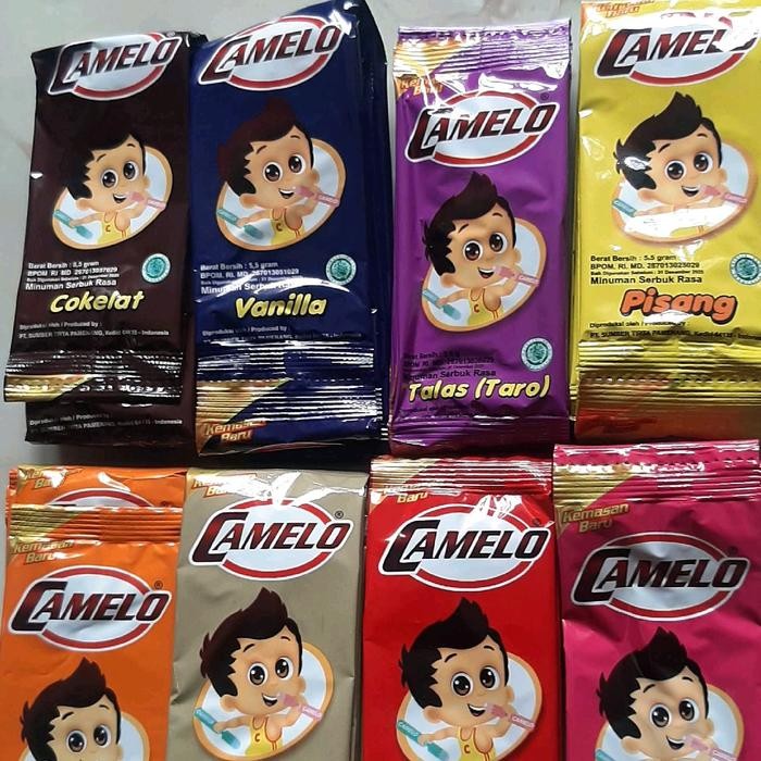 

24 Renceng Es Camelo Isi 240 Pcs / 1 Pack Camelo Isi 240 Pcs Es Susu Bantal Cream Ice Manis Krim