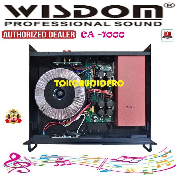 POWER WISDOM CA600 / CA800 / CA1000 2-CHANNEL POWER AMPLIFIER WISDOM CA-600 / CA-800 / CA-1000