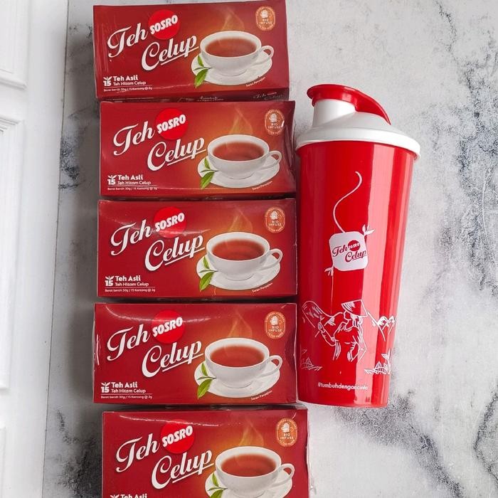 

TEH SOSRO CELUP 5BOX FREE TUMBLER /teh sosro tumbler