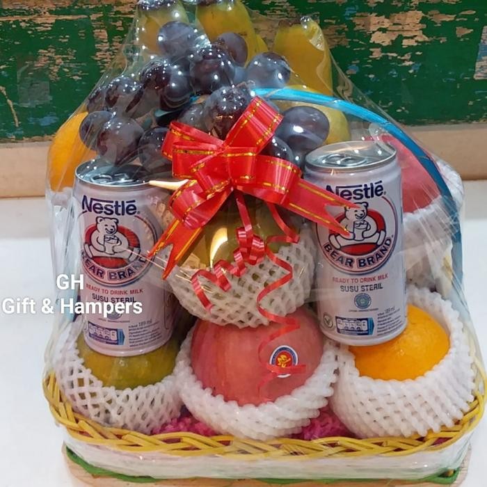 

Parcel Buah Fresh & Susu Bear Brand 189 ml 2klg / Parsel Get Well Soon