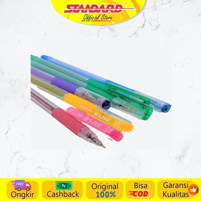 

Standard - Pulpen Blive 0.3 ( Alat Tulis / Pen / Ballpoint / Pena )