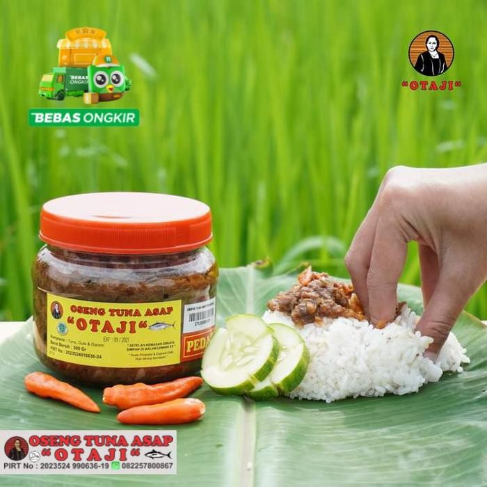 

READY OTAJI OSENG TUNA ASAP 500GR - MAKANAN INSTAN IKAN ASAP PEDAS & TIDAK PEDAS