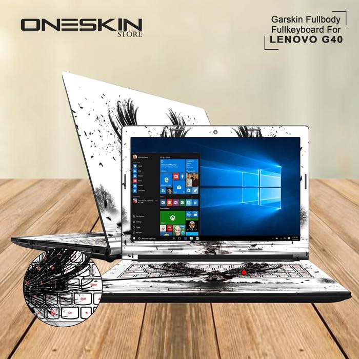 Siap Kirim Garskin Laptop Lenovo G40 Series Full Body Cover Protector