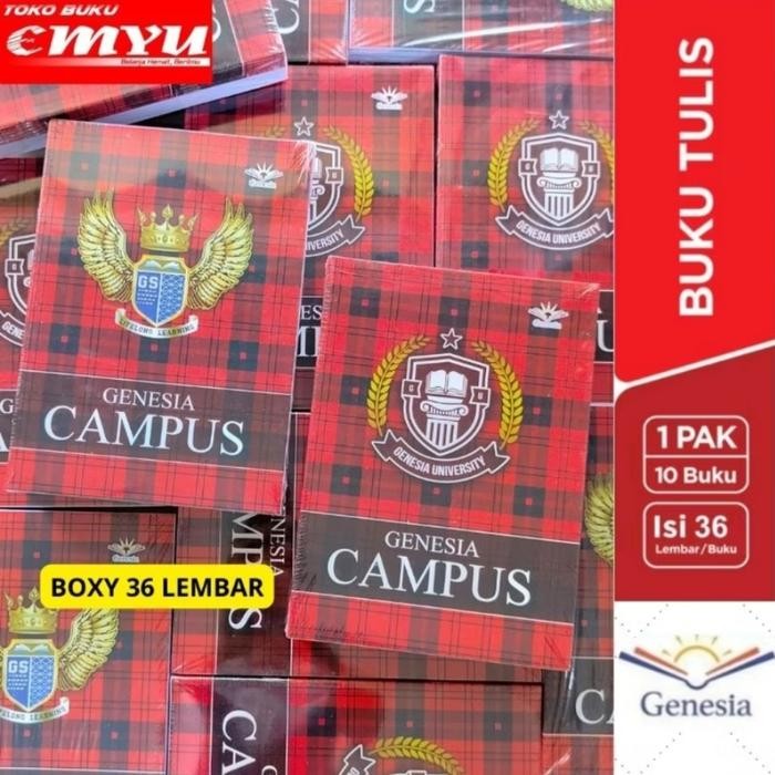 

Buku Tulis Campus 36L Harga perpack isi 10 buku tulis Kertas Putih Paper Stationery
