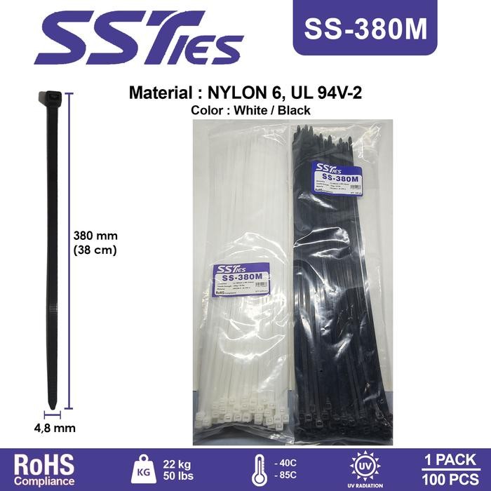 

Kabel Ties Cable Tis Insulock 380x4,8mm 38cm 40cm SS380M Nylon6 SSTies