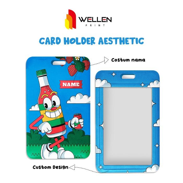 

WELLEN PRINT Cetak Card Holder PVC Aesthetic Name Tag Hardcase / Print Tempat Kartu Photocard ID