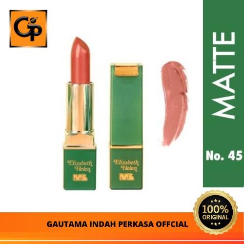 (Allthebest) Lipstik Elizabeth Helen Matte Lipstick Mahmood Saeed 45 (4g) Bibir Kering