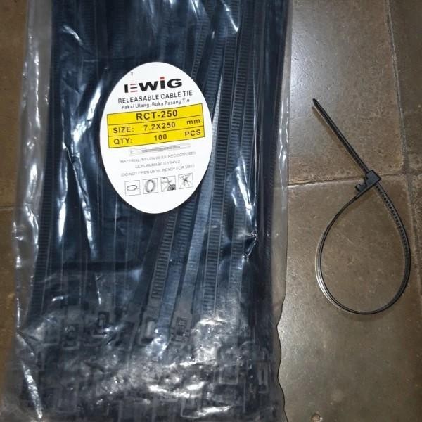 

Kabel Ties Buka Pasang Releasable Cable Tie RCT 250 x 7.2mm EWIG