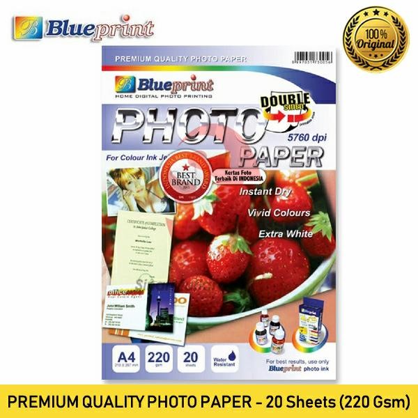 

Blueprint Double Sided Photo Paper 20 Sheet A4 220 gsm