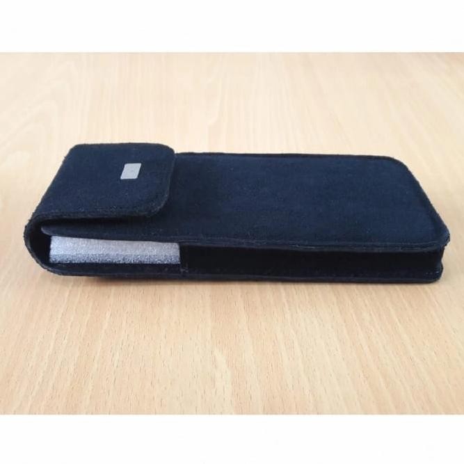 Terlaris Dompet Hp Kulit Asli Pinggang Perekat Velcro Vertikal