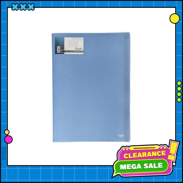 

Bantex Display Book & Zipper Bag Folio (10 pockets)Cobalt Blue3181 11