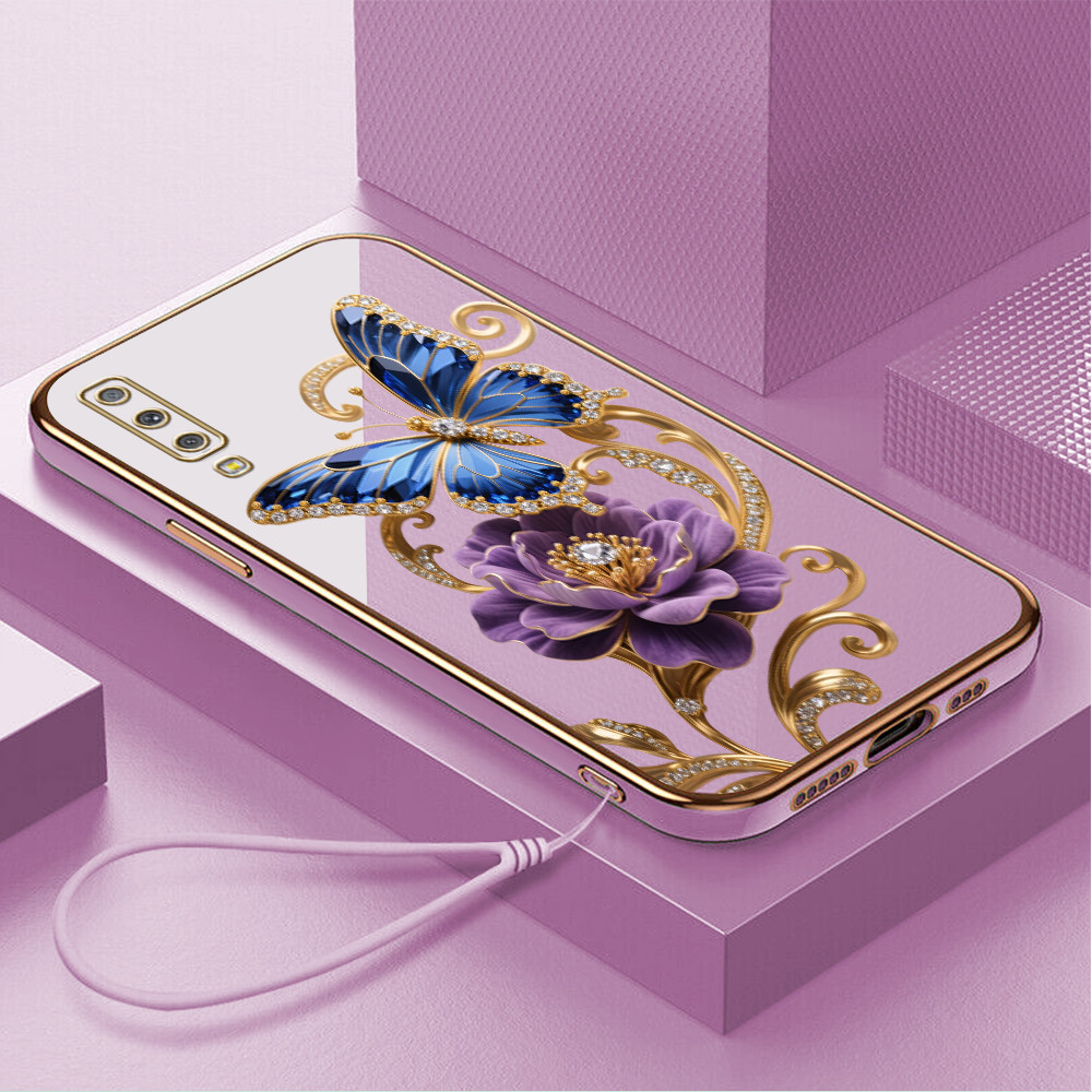 Casing Hp Untuk Compitable With Samsung Galaxy A7 2018 A750 Lokal Stock Lanyard Gratis Phone Case So