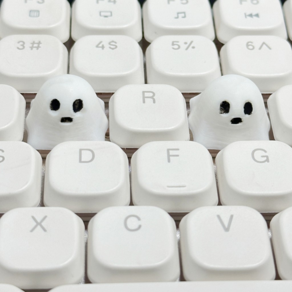 MiFuny Ghost Halloween Keycap Animal Artisan Keyboard Cap Resin KeyCaps for Mechanical Keyboard