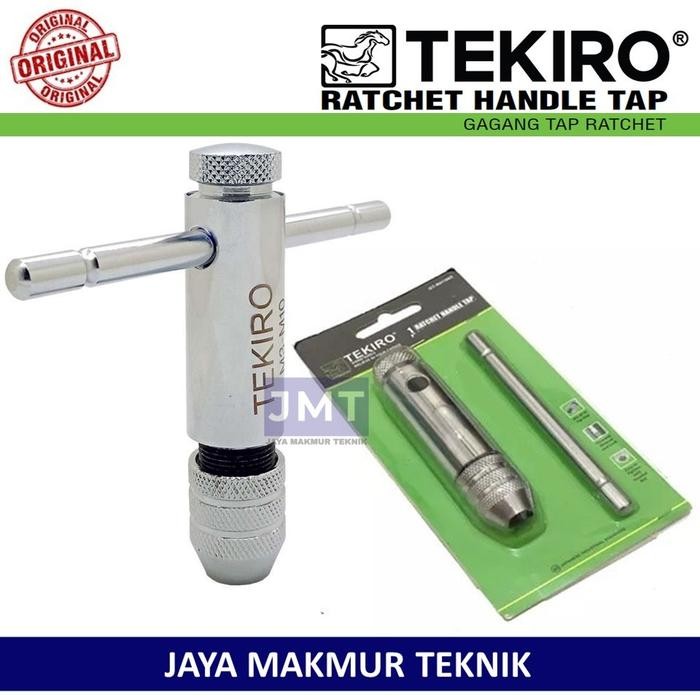 Tekiro Handle Tap Ratchet M3-M10 Handel Tap Racet M5-M12 Gagang Tap