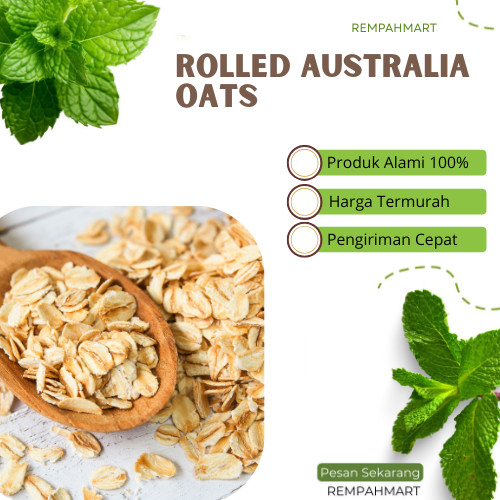 

25g Gandum Rolled Oats Meal Organik Tambahan Makanan dan Minuman Sehat 25 Gram Rempahmart