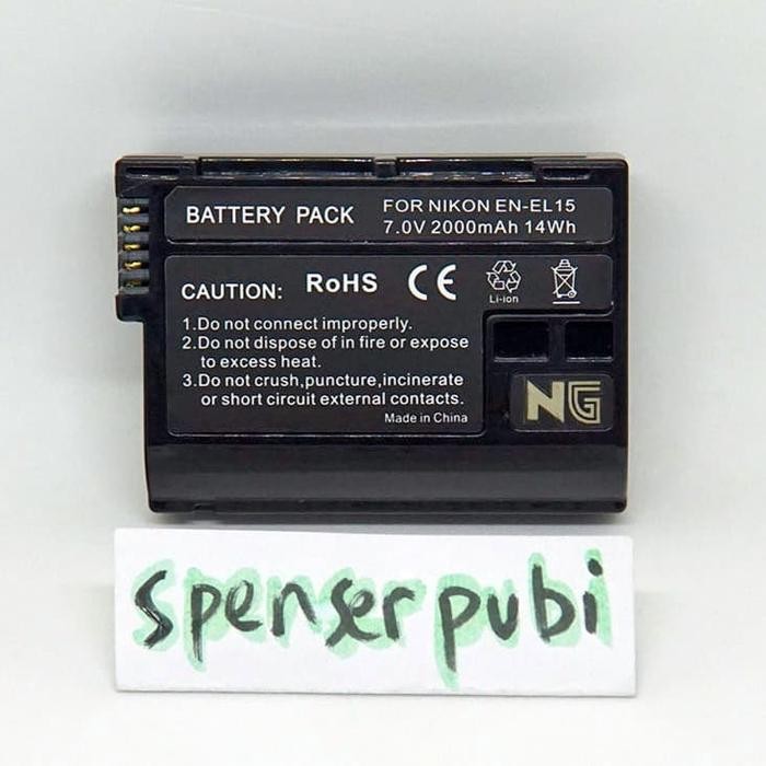 BATTERY KIT NIKON D850 D810 D780 D750 Z7 Z6 EN-EL15 EN-EL15A EN-EL15B