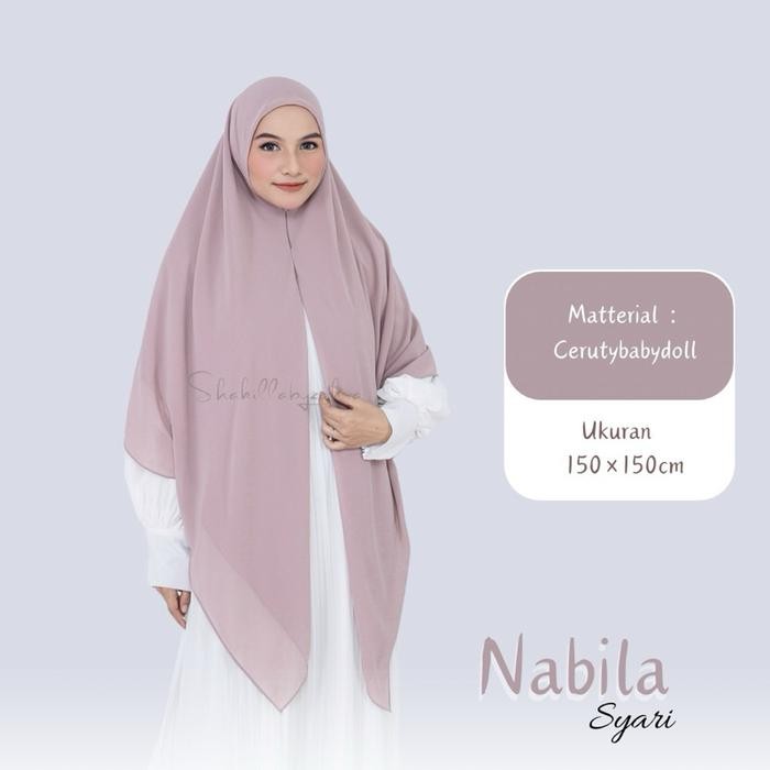 pita Jilbab Segi empat Instan Resleting Hijab Syari Jumbo 2 layer Krudung Segitiga instant Zipper