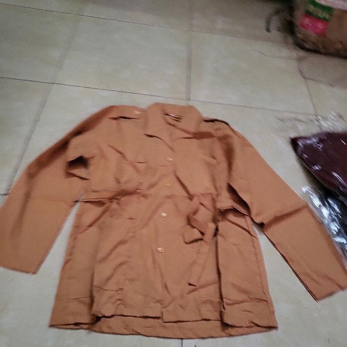 (Allthebest) Baju seragam sekolah Pramuka SMP Cewek panjang