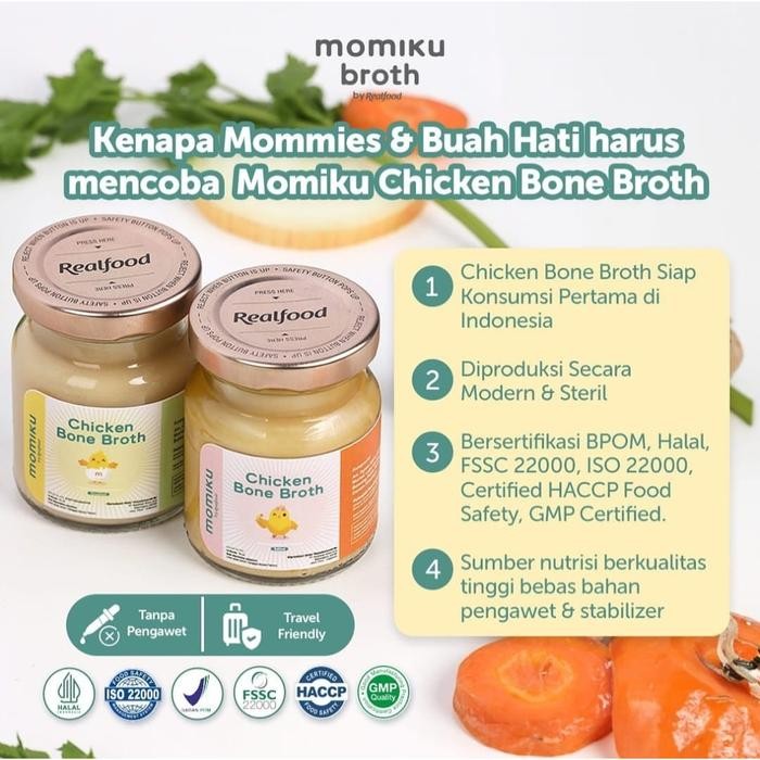 

Realfood Momiku Chicken Bone Broth Kaldu Ayam Siap Konsumsi