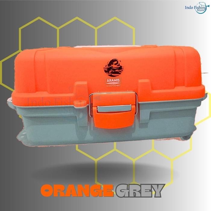 Tackle Box 6200 Aramis Kotak Alat Perkakas Mancing 3 Tingkat Tiga Susun Umpan Pancing Kacamata Joran