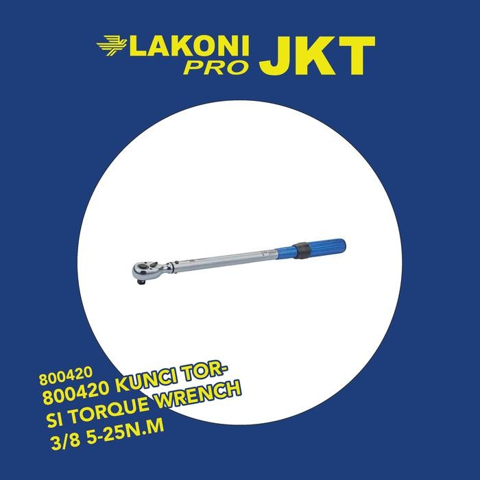 800420 Lakoni Pro Kunci Torsi Torque Wrench 3/8 5-25N.M
