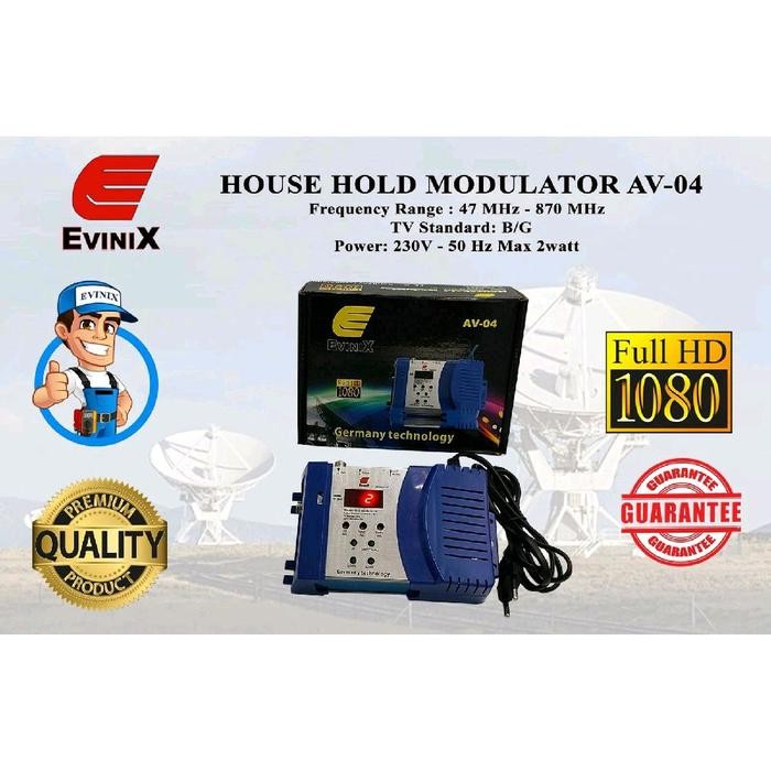 Modulator EVINIX AV04 AV to RF Single Channel