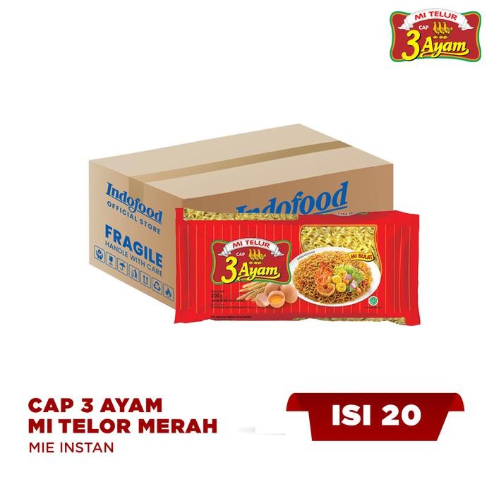 

CTN - Cap 3 Ayam Mi Telor Merah 200 Gr