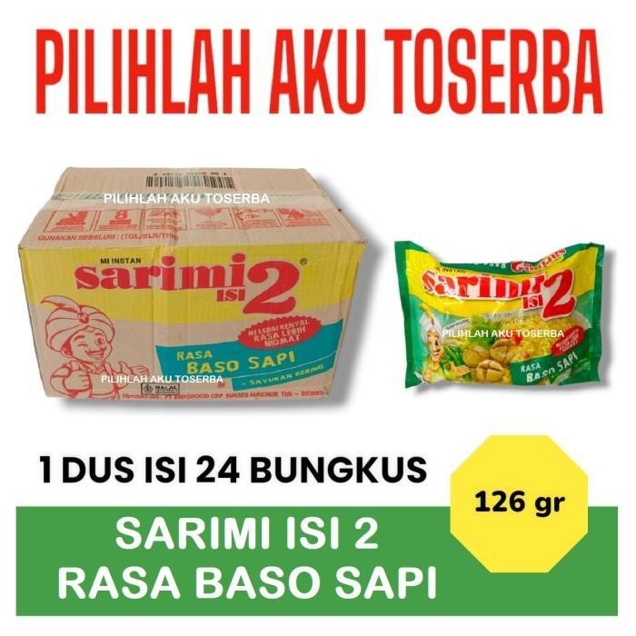 Mie Instant SARIMI REBUS ISI 2 Rasa BASO SAPI - ( Harga 1 DUS )