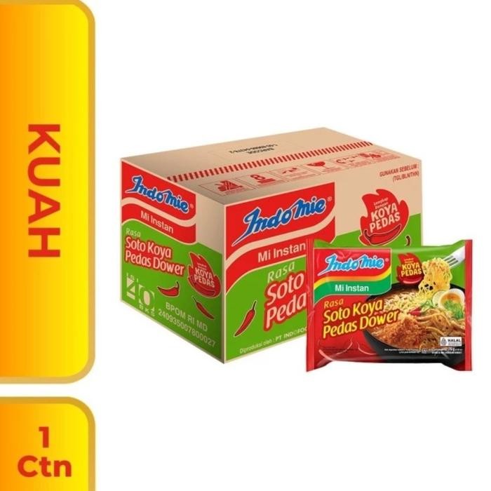 

1 Dus isi 40 Pcs - Indomie kuah rasa soto koya pedas dower