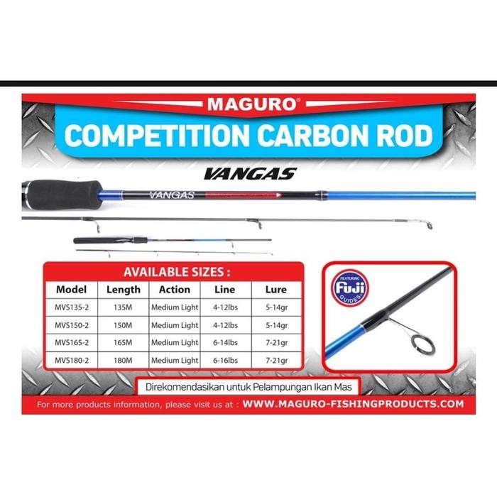 Joran Pancing Carbon Hollow MAGURO VANGAS 150-180 Action MEDIUM LIGHT