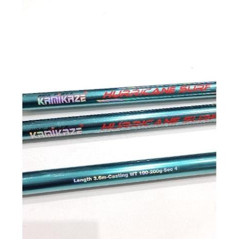 Joran antena kamikaze hurricane surf 360 cm huricane casting telecopic