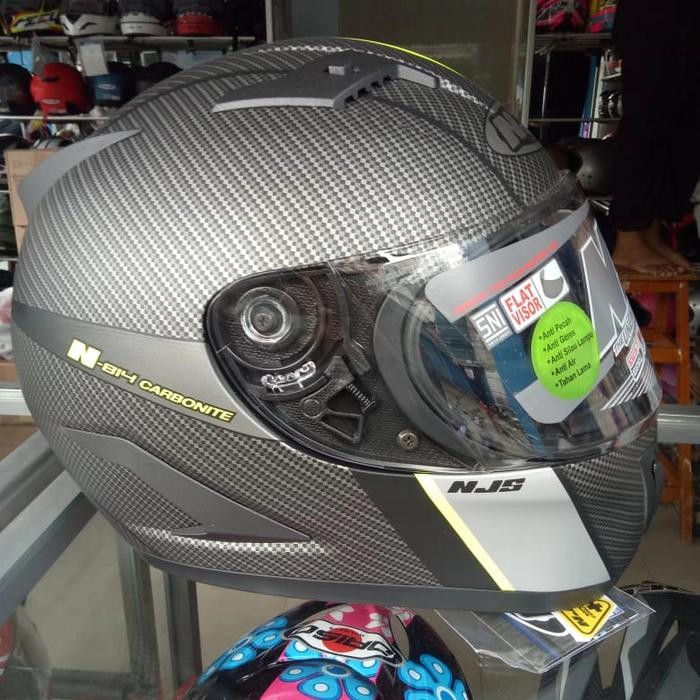 Helm Njs Shadow Double Visor Motif Carbon