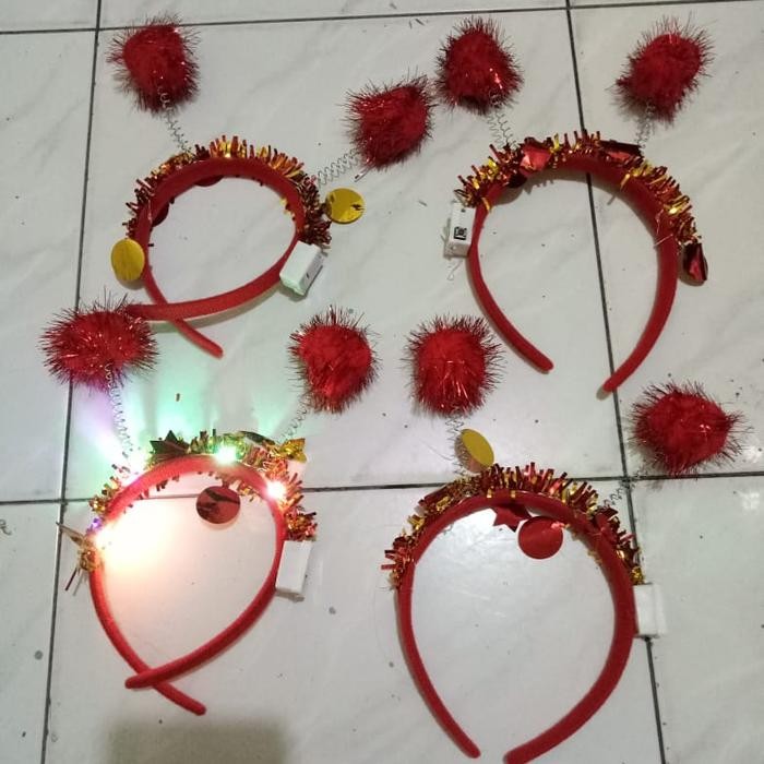 Bando Natal Tanduk Nyala Led 1 Lusin Isi 10