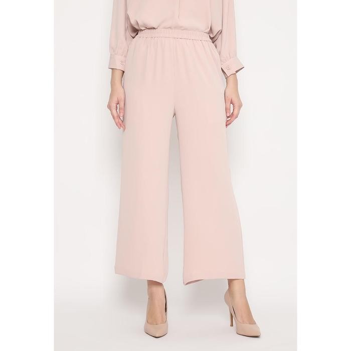 ASLI Plain Long Kulot Salem By Brilliant Girl celana wanita panjang karet bawahan loose basic casual