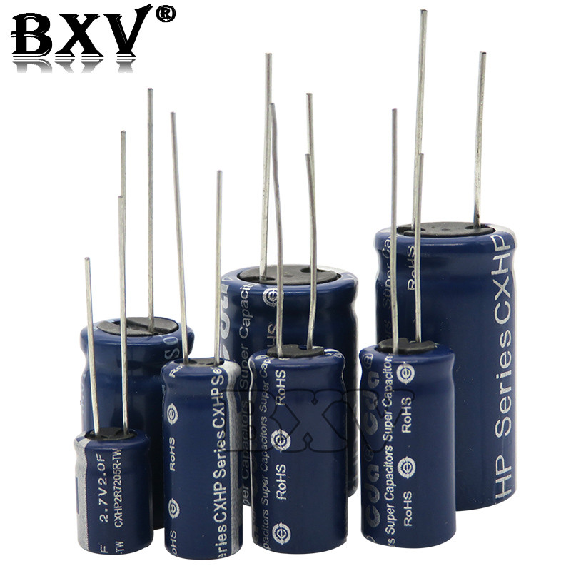 2PCS Super Capacitor Farad Capacitor New PUMUDDSY 2.7V 2F 3.3F 4F 4.7F 5F 6F 7F 8F 10F 15F 20F 25F