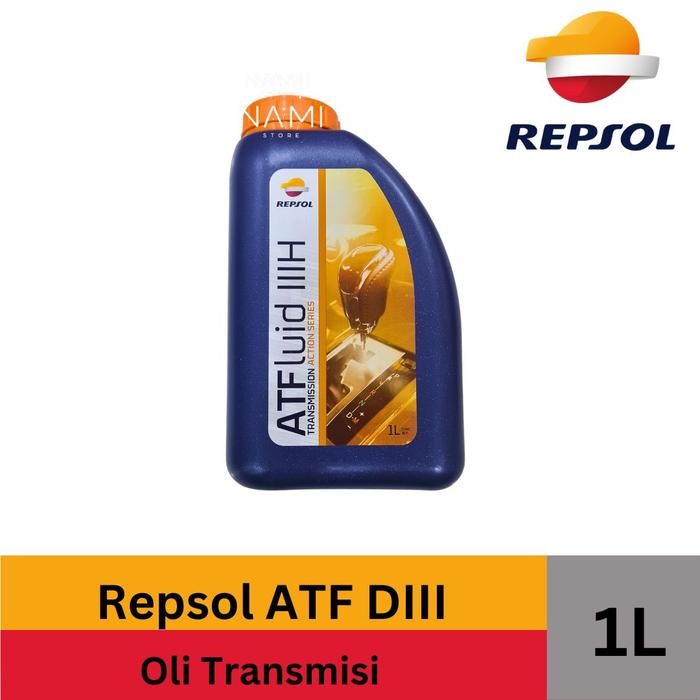 *REPSOL ATF DIII (1L)* Oli Gardan / Transmisi Mobil Matic - Original