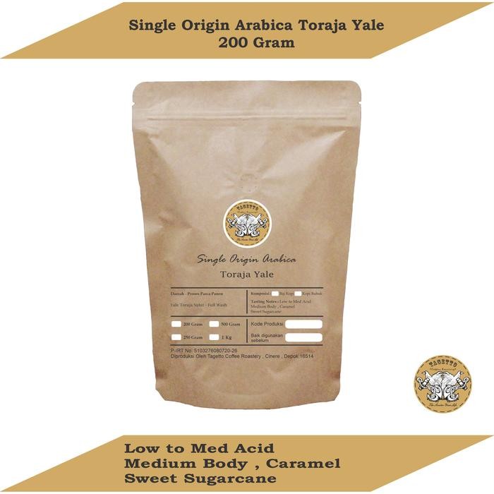 

Otten Flair - Biji Kopi Arabika Toraja Yale 200Gr Arabica Bean Ground Bubuk 200 Gram Tagetto Coffee