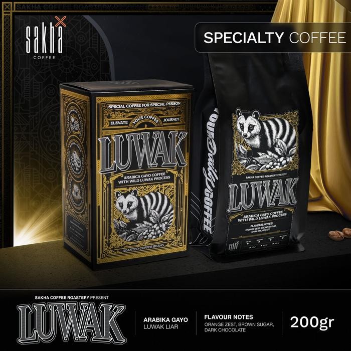 

Nespresso Coffee - Kopi Luwak Liar Arabika Gayo Aceh Arabica Coffee 200 Gram Biji / Bubuk