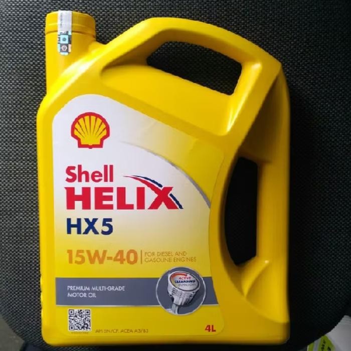 oli Shell Helix Hx5 15/40 4L oli Shell Helix 4L Oli Shell Hx5 kemasan Galon