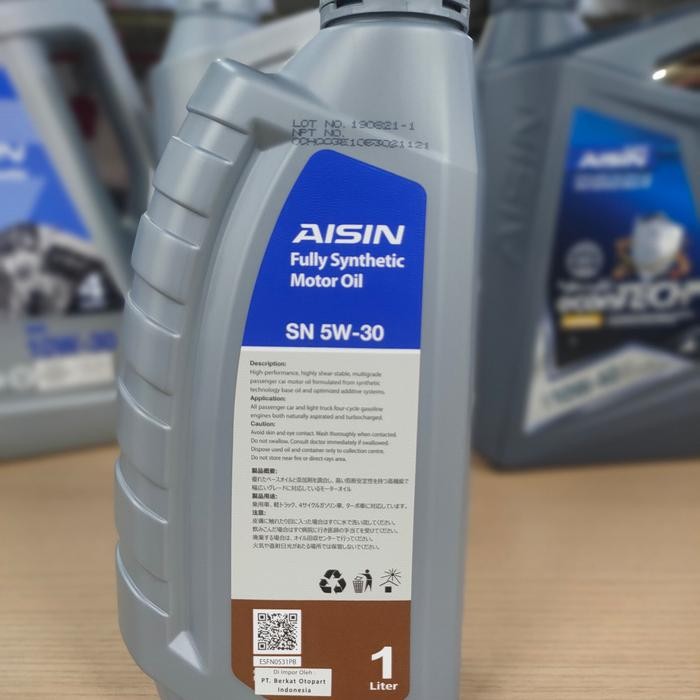 Oli Mesin AISIN 5W-30 SN CF Full Synthetic Oli Mobil AISIN 5W 30 SN CF