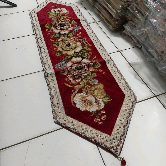 TAPLAK MEJA TAMU TURKI MEWAH TEBAL PREUM