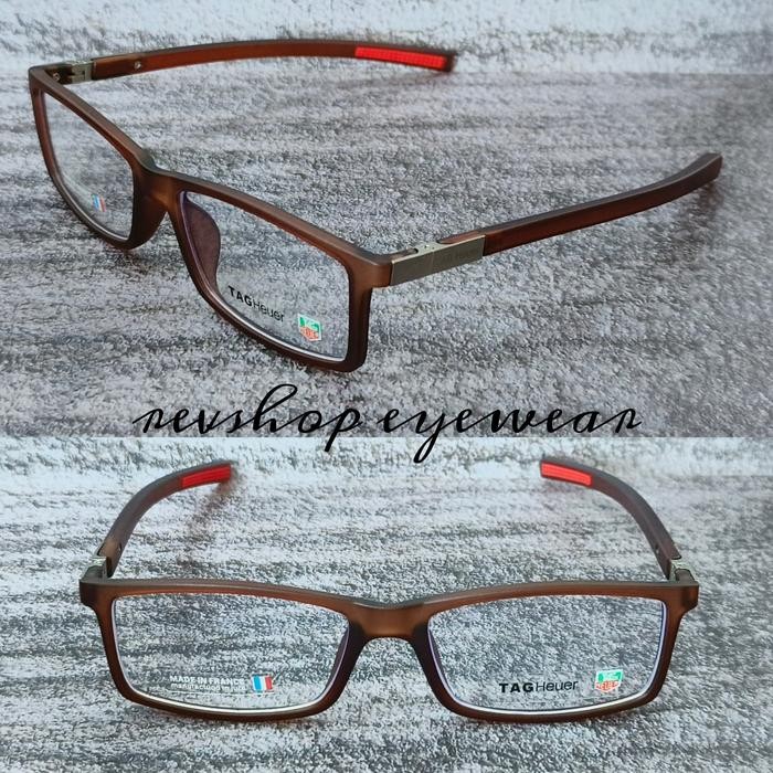 Paket Free Lensa Minus - Frame Kacamata Tag Heuer Urban 0512