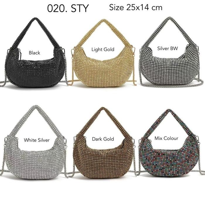 Tas Pesta Permata Hobo Shoulder Bag Diamond J031
