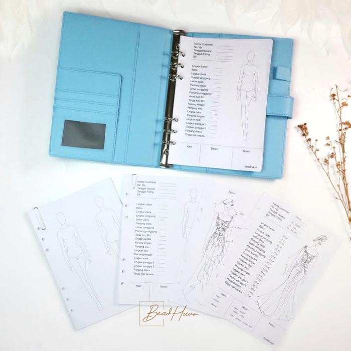 

Fashion Designer Organizer Planner Bundle Binder Kertas Paper Stationery Kode 748